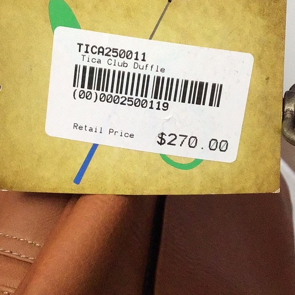 TICA Leather Duffle Bag with Crossbody Strap Large Sport Travel Bag Unisex. - Picture 13 of 16